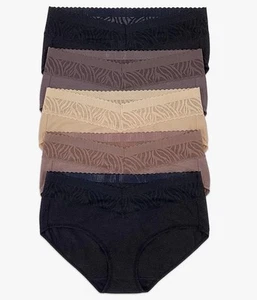 Felina Women’s Hipster Panties 5-Pack Size L Stay-in-Place Seamless Underwear - Picture 1 of 5