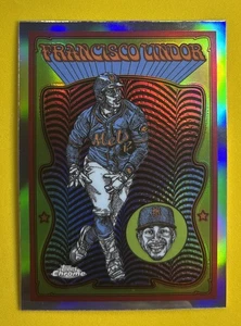 2025 Topps Chrome Francisco Lindor Ultra Violet All-Stars Case Hit SSP #UV-8 - Picture 1 of 5