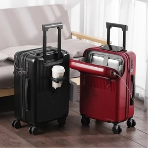 Hard Shell 20" Luggage with Spinner Wheels, Password Lock, Travel Boarding Case - Picture 1 of 28