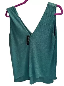CASA BLANCA MERCADO NEGRO Túnica Top Mezcla de Costillas Talla XL Nueva con Etiquetas - Imagen 1 de 3