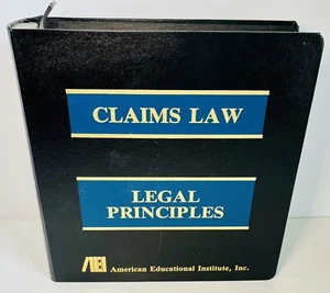 American Educational Institute Claims Law - Legal Principles Kurs 2004 - Bild 1 von 9