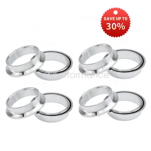 4Pcs V Band Aluminum Flanges For 2.25" Outside Diameter Pipe New - Picture 1 of 5