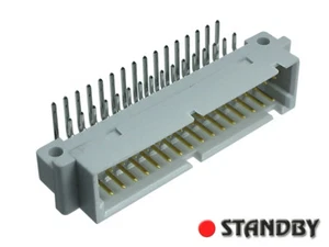 2pcs Male angled 32 pin type C/2 DIN41612, 92375-303 BERG Contact Finish - Gold - Bild 1 von 2