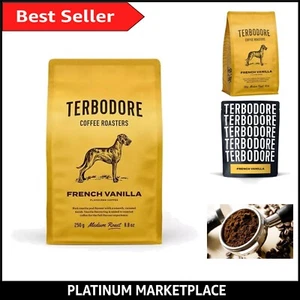 French Vanilla Ground Coffee 250g | Medium Roast for Gourmet Lattes - Picture 1 of 9
