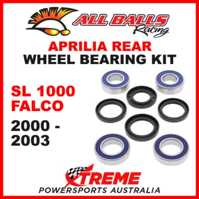 All Balls 25-1568 Aprilia SL 1000 Falco 2000-2003 Rear Wheel Bearing Kit - Image 1 of 2