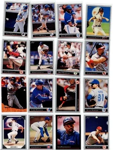 Tarjetas coleccionables de béisbol 38 hojas 1991 1992 1994 nuevas sin duplicados - Imagen 1 de 3