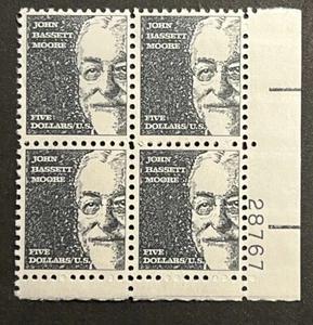 Travelstamps: US Stamps Scott #1295 - $5 Moore Plate Block Mint MNH OG - Picture 1 of 5