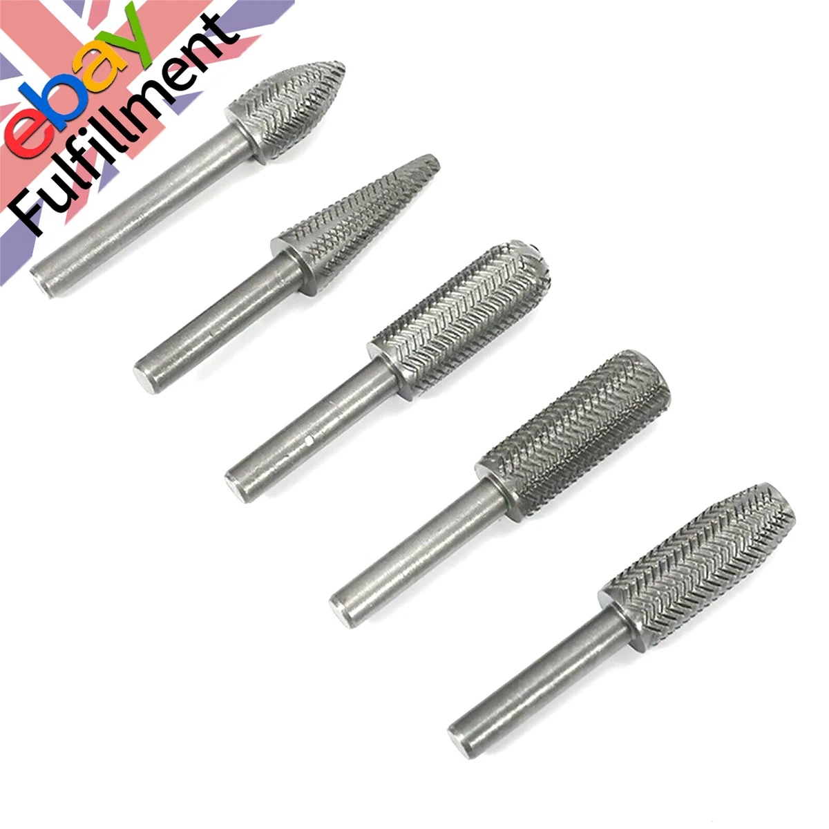 Hardware Milling Cutter Tungsten Steel File File 3/8" Head, With 1/4