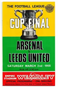 2nd March 1968 League Cup Final Arsenal v Leeds - MINT CONDITION New / Old Stock - Picture 1 of 2