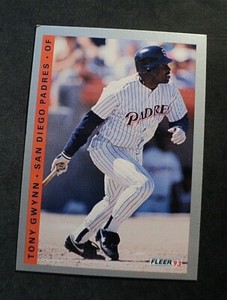 1993 Fleer Baseball Card #138 Tony Gwynn San Diego Padres  EX AUCT#5965