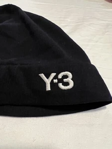 Y-3 beanie black cotton Thin Runner Headcap - Yohji Yamamoto XS - Picture 1 of 7