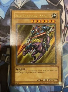 Yu-Gi-Oh! Legend of Blue Eyes Gaia The Fierce Knight 1st Edition LOB-006 MP (SN) - Picture 1 of 24