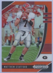 2020 Panini Prizm Draft Picks #72 Orange Matthew Stafford Georgia Bulldogs - Picture 1 of 2