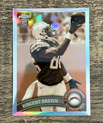 2011 Topps Chrome Sepia Refractor /99  Vincent Brown RC - Image 1 of 2