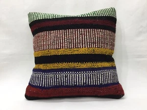 16''x16'' Couch Throw Pillow Interior Decoration Cushion Interior Cushions kilim - Picture 1 of 6