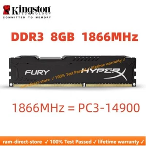 HyperX FURY DDR3 8GB 16GB 32GB 1866 MHz PC3-14900 Desktop RAM Memory DIMM 240pin - Picture 1 of 13