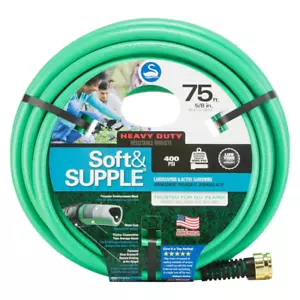 5/8 in. dia x 75 ft. soft and supple heavy duty water hose - Picture 1 of 12