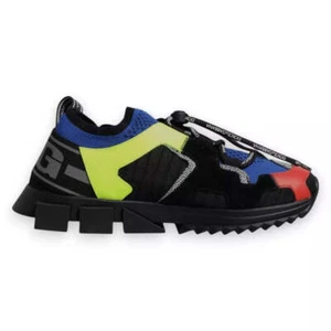 Dolce&Gabbana SORRENTO Herren Multicolor Sneaker Nylon Flach Sneaker Schuhe Gr. EU 42 - Bild 1 von 7
