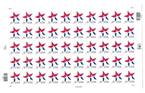 Scott #3613 3¢ Star Pane of 50 MNH Mint - Bild 1 von 1