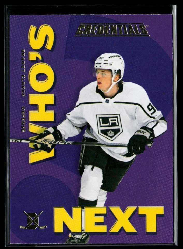 2023-24 Upper Deck Credentials Who's Next? #WN-BC Brandt Clarke - Image 1 of 2