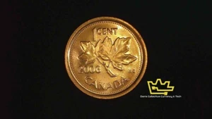 2006 Canadian 1 Cent Maple Leaf Twig Penny Coin BU UNC Small Cent From Mint Roll - Bild 1 von 2