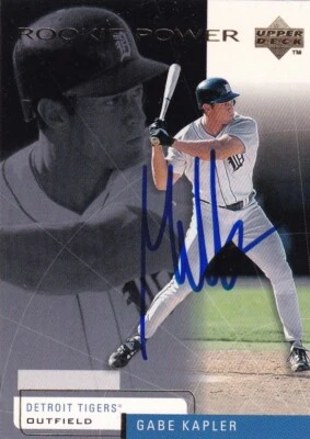 Gabe Kapler Signed 1999 Upper Deck Tigers Baseball Card #33 Auto'd 2004 Red Sox - Image 1 of 4
