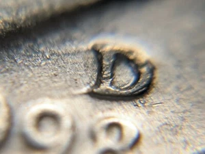 Flying D 1998-D Die Break US Mint Error Roosevelt Dime - Picture 1 of 7