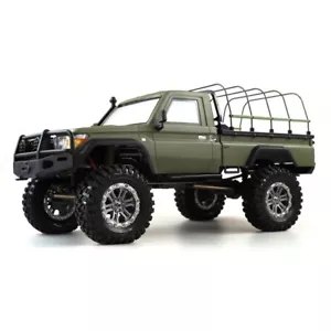 Amewi 22461 AMXRock RCX10PS Scale Pro Crawler Pick-Up 1:10 RTR 2,4GHz mattgrün - Bild 1 von 5