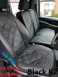 TAILORED FRONT SEAT COVERS For MERCEDES SPRINTER 2018-2024 EMBOSSED ART. LEATHER - Picture 1 of 4