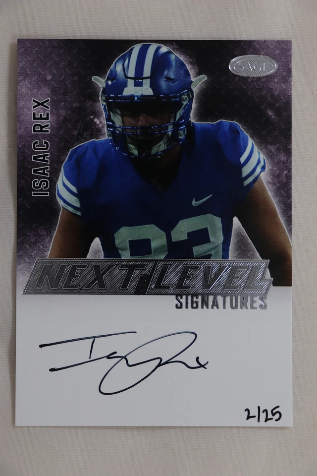Isaac Rex - 2023 Sage Football Next Level On Card Autograph Silver #2/25 - Image 1 of 1
