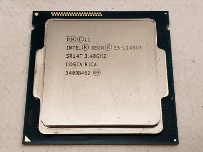 Used Intel Xeon E3-1245 v3 3.40 GHz LGA1150 4 cores SR14T CPU Processor 8 MB - Image 1 of 3