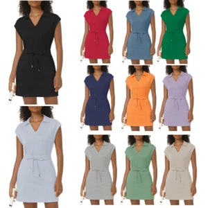 Womens Two Piece Skirt Sets Tennis Outfits Casual Cap Sleeve Lapel Shirt Summer - Picture 1 of 67