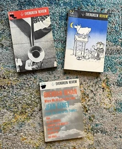 3 Issues Evergreen Review 8, 15 &18 Jean Genet Allen Ginsberg Ferlinghetti '59 - Picture 1 of 1