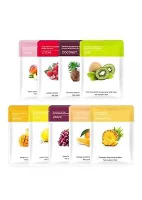 Organic Collagen Facial Mask Fruit Extract Moisturizing Skin Repair 9x Mask (4E) - Image 1 of 2