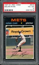 1971 OPC O-Pee-Chee Baseball #513 Nolan Ryan PSA 4