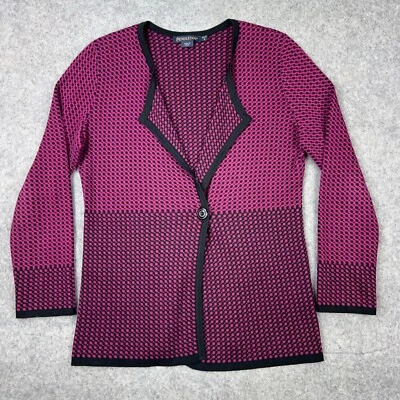 Pendleton Sweater Womens Petite Small Purple Knit 1 Button Cardigan Long Sleeve - Image 1 of 4
