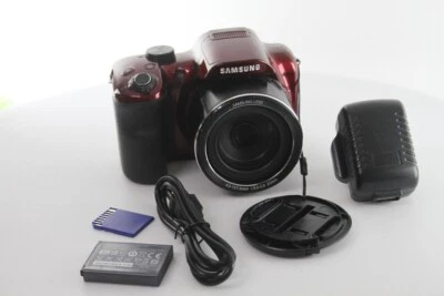 Цифровая камера Samsung WB1100F 16,2 Мп CCD Smart WiFi NFC - красная - класс A - Изображение 1 из 3