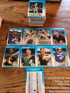 1987 FLEER LOGO Stickers & Updated Trading Baseball Cards Boxed Set