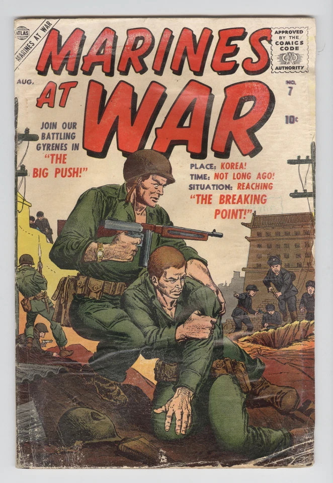 Marines at War #7 August 1957 G/VG Gene Colan art - Image 1 of 1