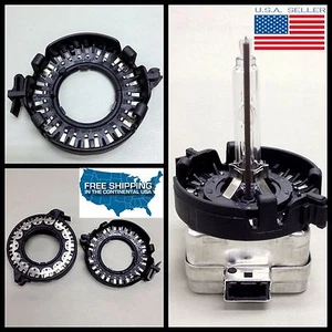 2X D1S D1R D3S #A1 Audi VW BMW HID Headlight Clip Ring Bulb Retainer Holder NEW! - Foto 1 di 7
