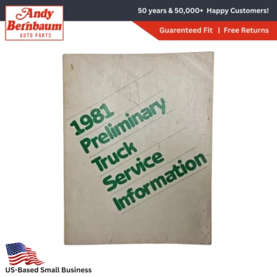 1981 Dodge Camion Preliminare E Furgone Servizio Informativo Letteratura Manuale - Immagine 1 di 4