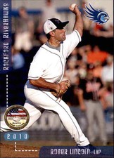 2010 Rockford Riverhawks Grandstand #12 Roger Lincoln New Haven Connecticut Card