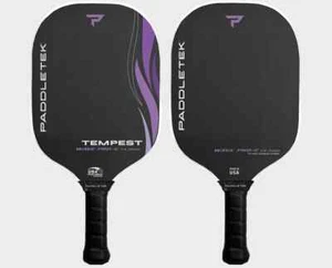Paddletek Tempest Wave Pro-C 14.3 mm Pickleball Paddle Carbon Anna Waters Purple - Picture 1 of 3