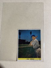 Emil Verban Chicago Cubs 1949 Eureka Baseball Stamp #73