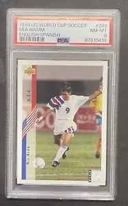 1994 Upper Deck World Cup Soccer #268 Mia Hamm RC English/Spanish Graded PSA 8 - Picture 1 of 2