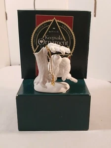 Hallmark Keepsake 1989 Ornament Owls Branch Christmas is Peaceful Bone China  - Picture 1 of 6
