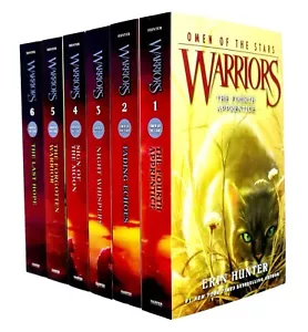 Warrior Cats: Series 4 Omen of the Stars by Erin Hunter 6 Books - Ages 8-12 - PB - Picture 1 of 2