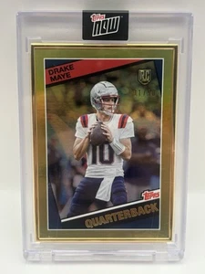 2024 Topps Now Rookie Campaign Drake Maye RC Rookie Gold Framed #15 GOLD 31/50 - Picture 1 of 4