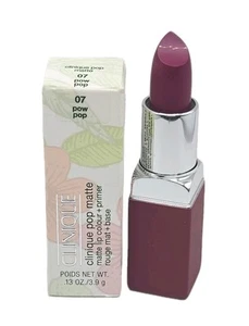 Color de labios Clinique Pop MATE + imprimación - 0,13 oz/3,9 g - ELIGE TONO - NUEVO - Imagen 1 de 3