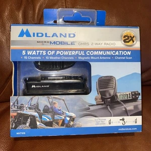 Midland MXT105 MicroMobile GMRS Dwukierunkowe radio Pojazd / Dom Nowe skanowanie pogody - Zdjęcie 1 z 9